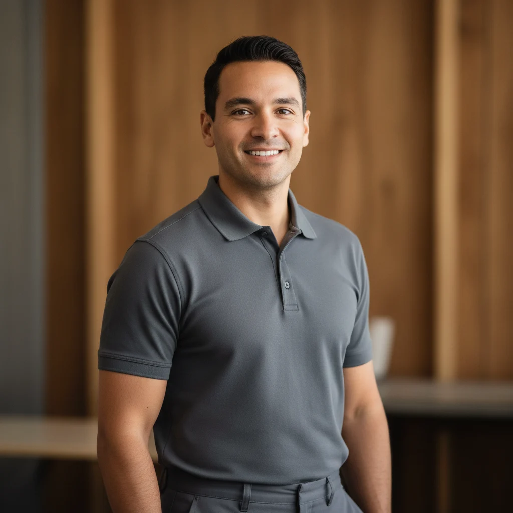 Professional HVAC technician portrait